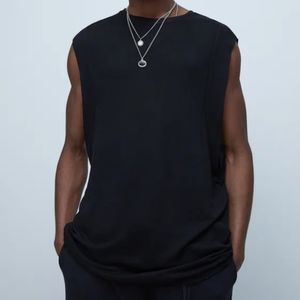Men's Sleeveless Oversized T shirt - muscle tank